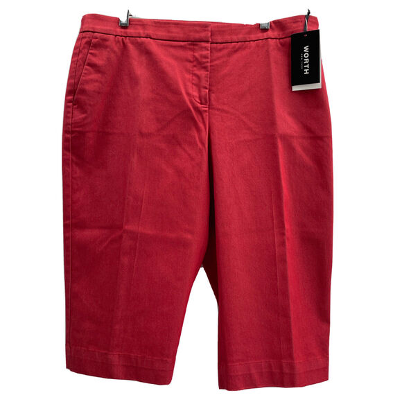 Worth New York Pants - Worth New York Bermuda‎ Shorts Womens 12 Paprika Taylor C162SH25-12